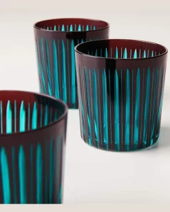 Set Prism aus vier Gläsern Blau