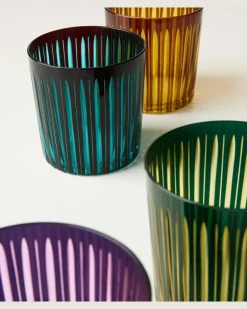 Set Prism aus vier Gläsern Multicolor