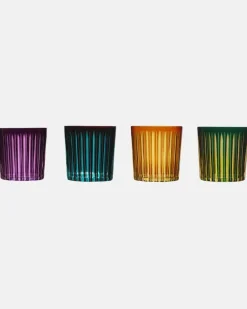 Set Prism aus vier Gläsern Multicolor