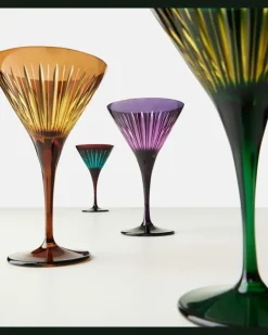 Set Prism aus vier Martinigläsern Multicolor