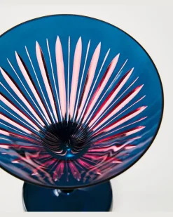 Set Prism aus vier Martinigläsern Blau