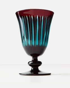 Set Prism aus vier Weingläsern Blau