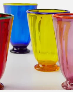 Set Rainbow Mix aus vier Gläsern Multicolor