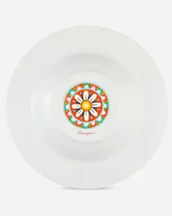 Set 2 Soup Plates In Fine Porcelain - Suppenteller Mehrfarbig