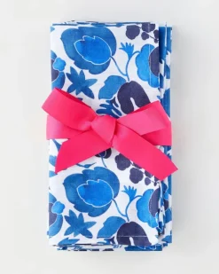 Set Wildbird Blu aus sechs Servietten Blau