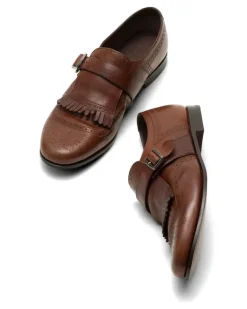 Shanghai Monk-Schuhe mit Fransen - Braun