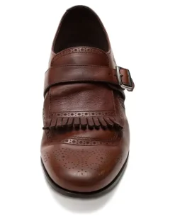 Shanghai Monk-Schuhe mit Fransen - Braun