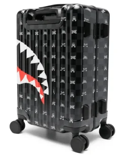Shark Mouth Koffer mit Schachbrett - Schwarz