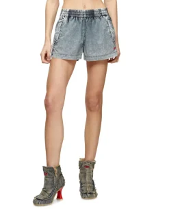 Shorts aus behandeltem Taslan - Kurze Hosen - Damen - Blau
