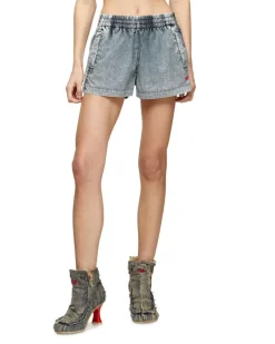 Shorts aus behandeltem Taslan - Kurze Hosen - Damen - Blau