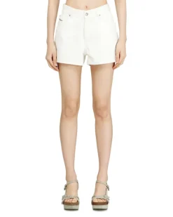 Shorts aus sauber gefärbtem Denim - Kurze Hosen - Damen - Weiss