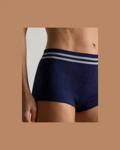 Shorts mit Cricket-Zopfmuster Blue