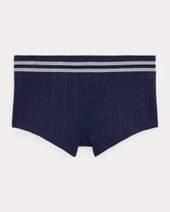 Shorts mit Cricket-Zopfmuster Blue