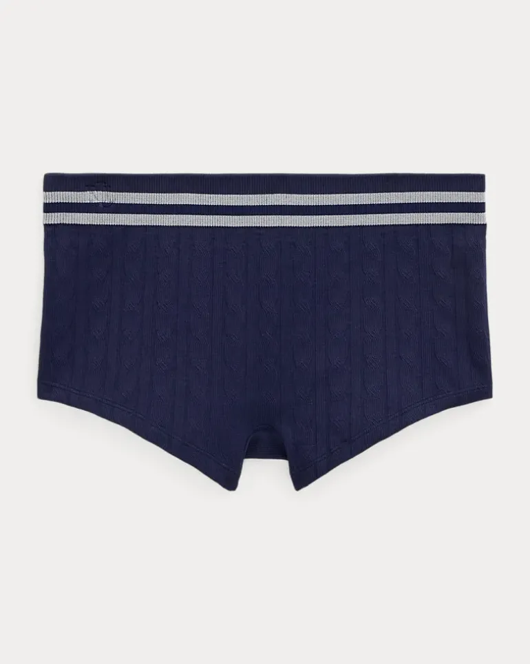 Shorts mit Cricket-Zopfmuster Blue