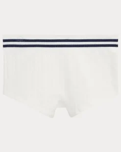 Shorts mit Cricket-Zopfmuster White