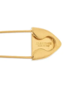 Sicherheitsnadel-Brosche mit Steinanhänger - Gold