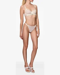 Signature Mesh-Tanga - Nude