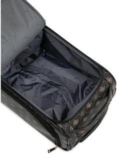 Silia Reisetasche mit Monogrammmuster - Schwarz