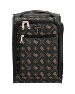 Silia Reisetasche mit Monogrammmuster - Schwarz
