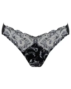 Siren Tanga aus Spitze - Schwarz