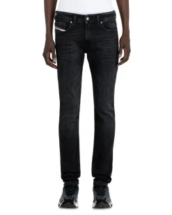 Skinny Jeans Low Waist 1979 Sleenker, Schwarz/Dunkelgrau, Reißverschluss sleenker
