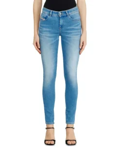 Skinny Jeans Regular Waist 2017 Slandy, Hellblau, Reißverschluss