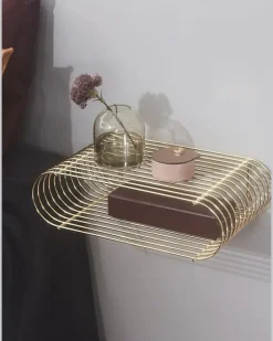 Skulpturales Curva Regal - Gold