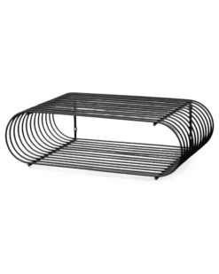 Skulpturales Curva Regal - Schwarz