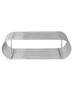 Skulpturales Curva Regal - Silber