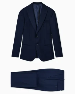 Slim Fit Anzüge Marineblau