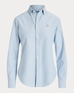 Slim-Fit Oxfordhemd Blue
