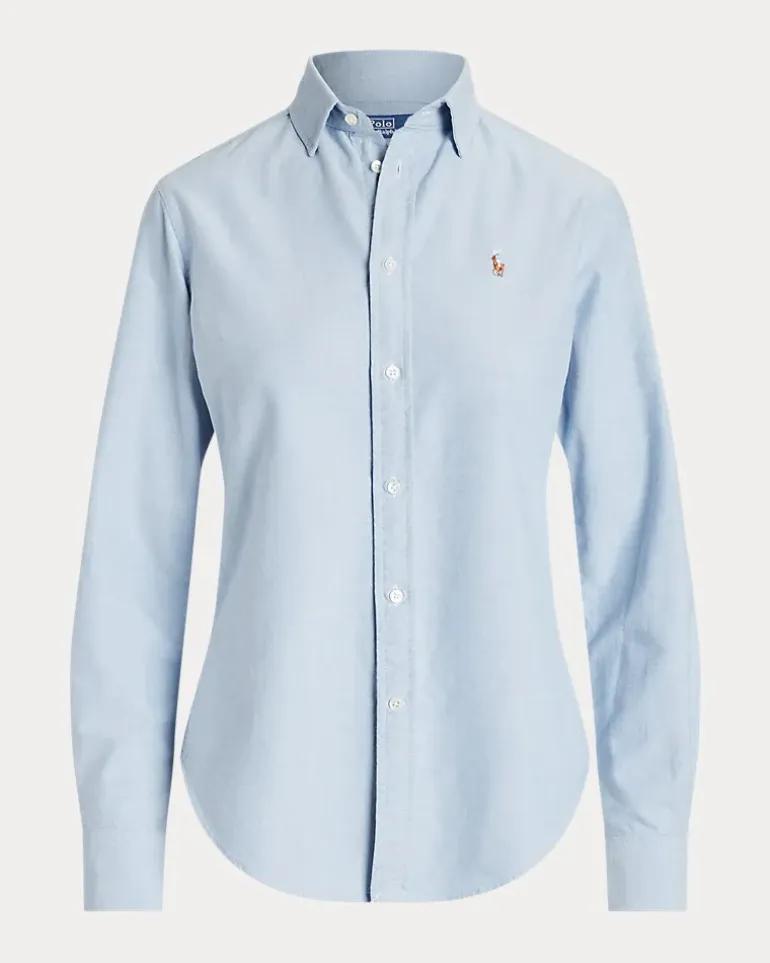Slim-Fit Oxfordhemd Blue