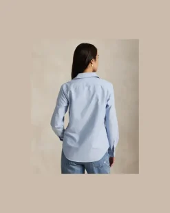 Slim-Fit Oxfordhemd Blue