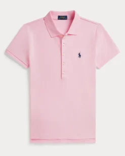 Slim-Fit Stretch-Poloshirt Pink