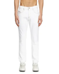 Slim Jeans Regular Waist 2019 D-Strukt, Weiß, Reißverschluss Weiss