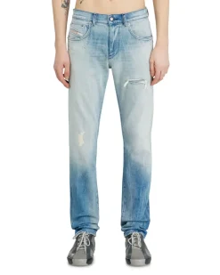Slim Jeans Regular Waist 2019 D-Strukt, Hellblau, Reißverschluss