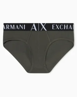 Slips aus Stretch-Baumwolle mit elastischem Bund Essential GrüN
