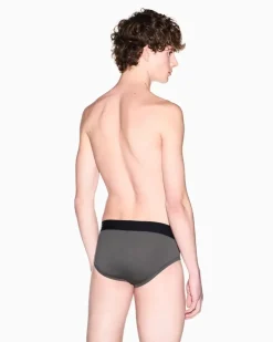 Slips aus Stretch-Baumwolle mit elastischem Bund Essential GrüN