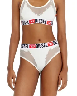 Slips mit transparentem Devoré-Effekt - Panties - Damen - Weiss