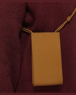Smartphone-Etui aus Leder Orange