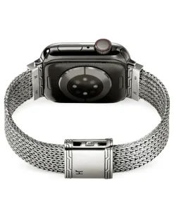 Smartwatch-Armband aus Sterlingsilber mit Diamanten 18mm