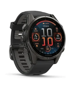 Smartwatch Fenix 8 - 43 mm AMOLED Sapphire Schwarz Carbongrau Titan