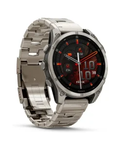 Smartwatch Fenix 8 - 47 mm AMOLED Sapphire Graphit Titanium Titan Silber