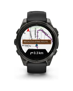 Smartwatch Fenix 8 - 47 mm AMOLED Sapphire Schwarz Carbongrau Titan DLC