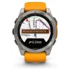 Smartwatch Fenix 8 - 51 mm AMOLED Sapphire Graphit Titanium Titan Silber