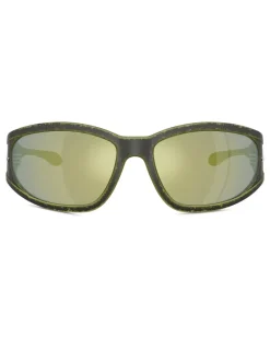 Sonnenbrille aus acetat mit rechteckigen gläsern - Sonnenbrille - Unisex - Grün