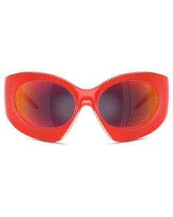 Sonnenbrille mit Wickelform - Sonnenbrille - Unisex - Orange