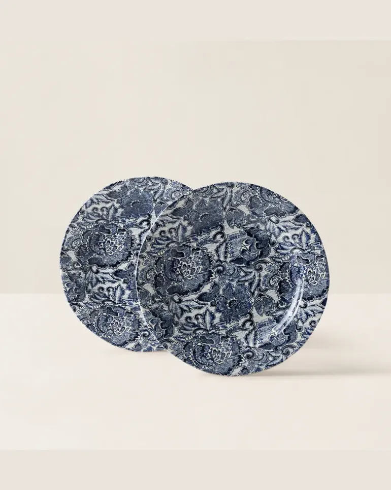 Speiseteller Faded Peony im Geschenkset Blue