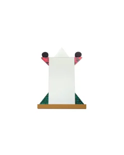 Spiegel meuble - Bunt - MDF mit Nussbaummaserung - Designer Ettore Sottsass