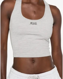 Sport-BH mit Racerback - Grau